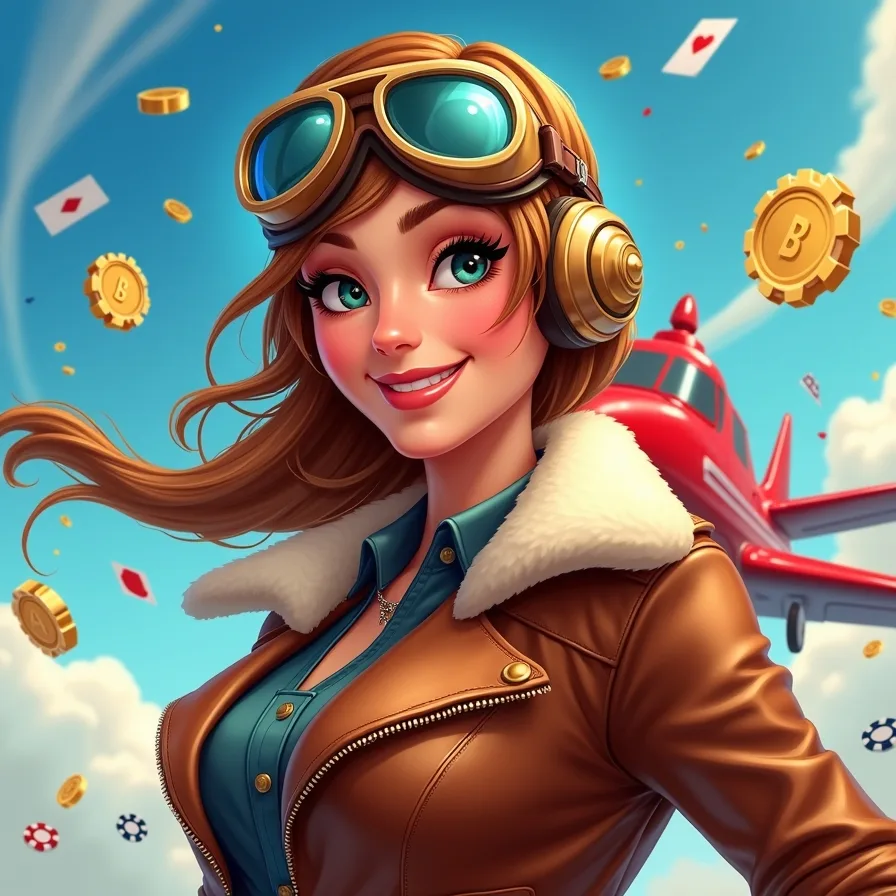Plane Game girl